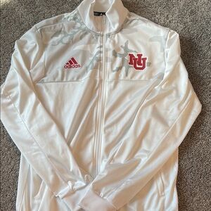 Adidas White Jacket with Red Accents